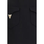 Black Wool Oves Aries Mini Skirt