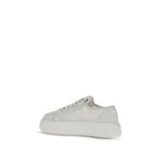 White Polyamide Platform Sneakers
