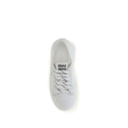 White Polyamide Platform Sneakers