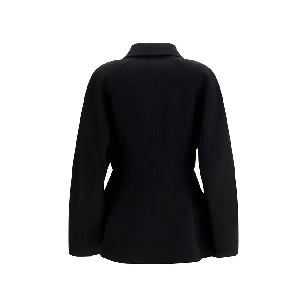 Black Wool Oves Aries Full-Length Jacket