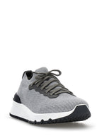 Gray Cotton Athletic Sneakers