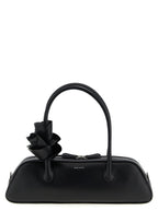 Black Calfskin Shoulder Bag