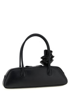Black Calfskin Shoulder Bag