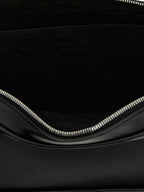 Black Calfskin Shoulder Bag