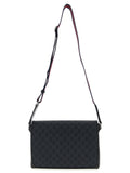 Black Polyethylene Crossbody Bag