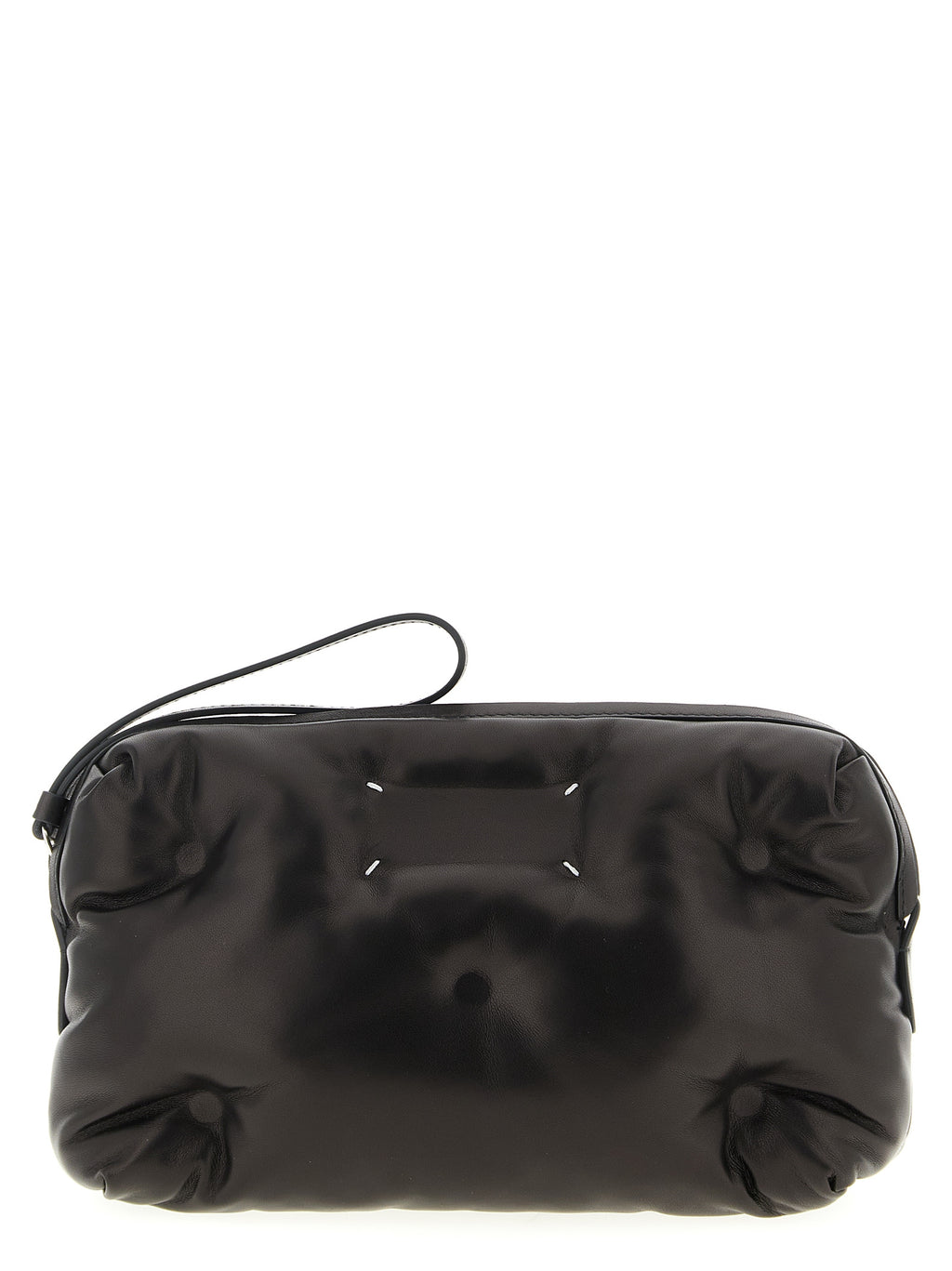 Black Lambskin Crossbody Bag