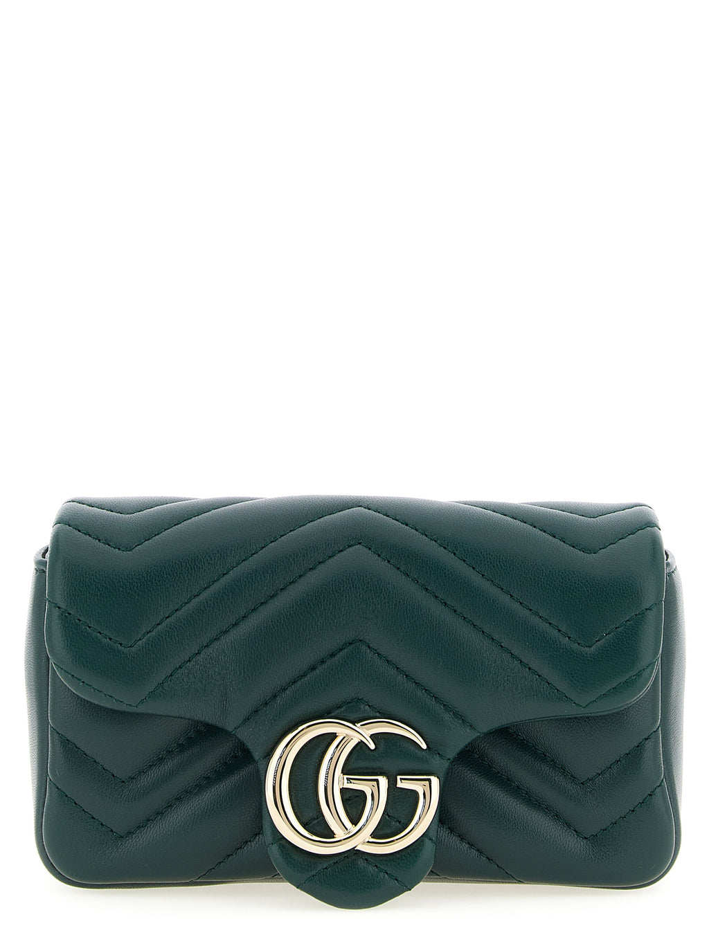 Bicolor Lamb Leather Shoulder Bag