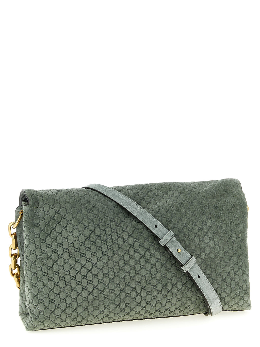 Bicolor Calfskin Shoulder Bag