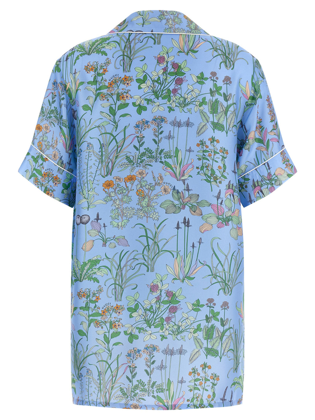 Blue Silk Blouse
