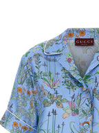 Blue Silk Blouse