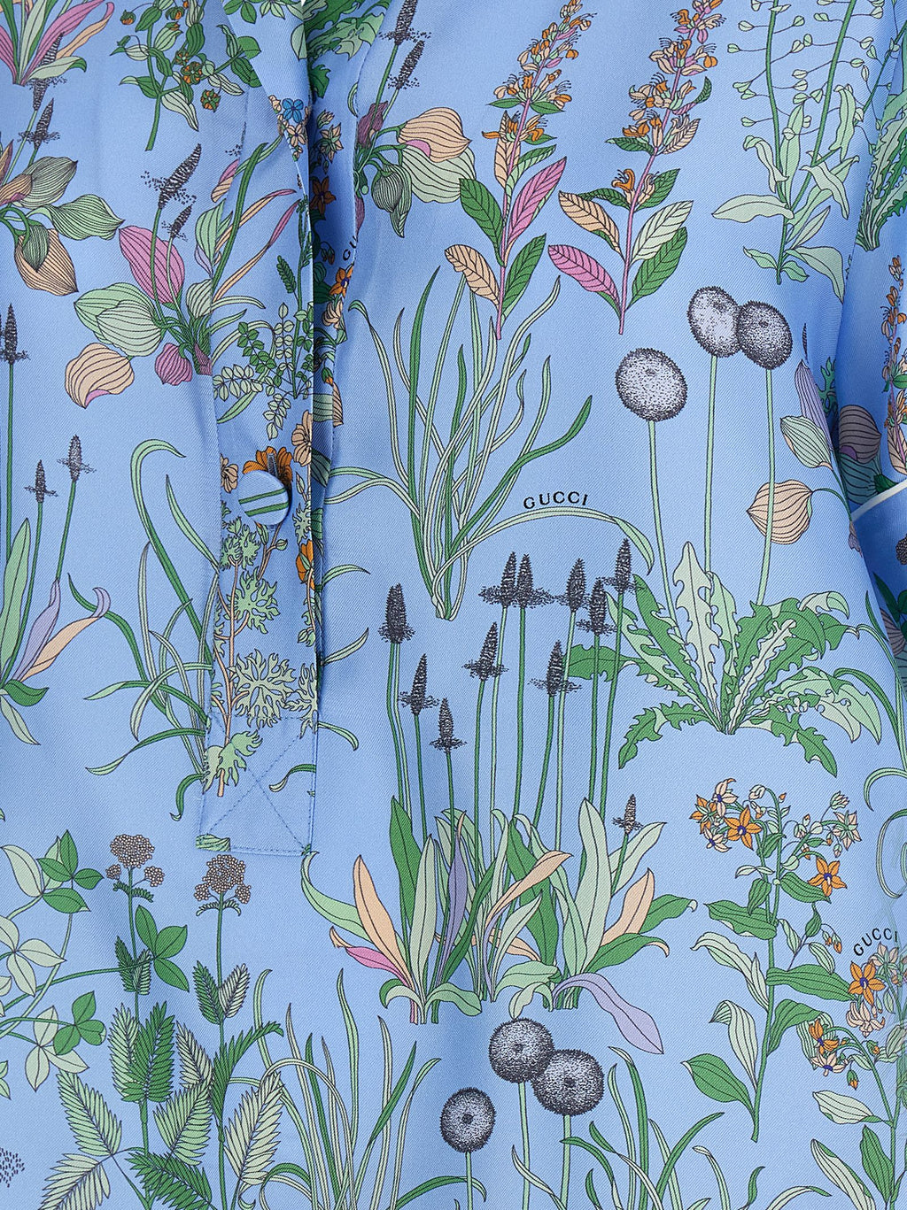 Blue Silk Blouse