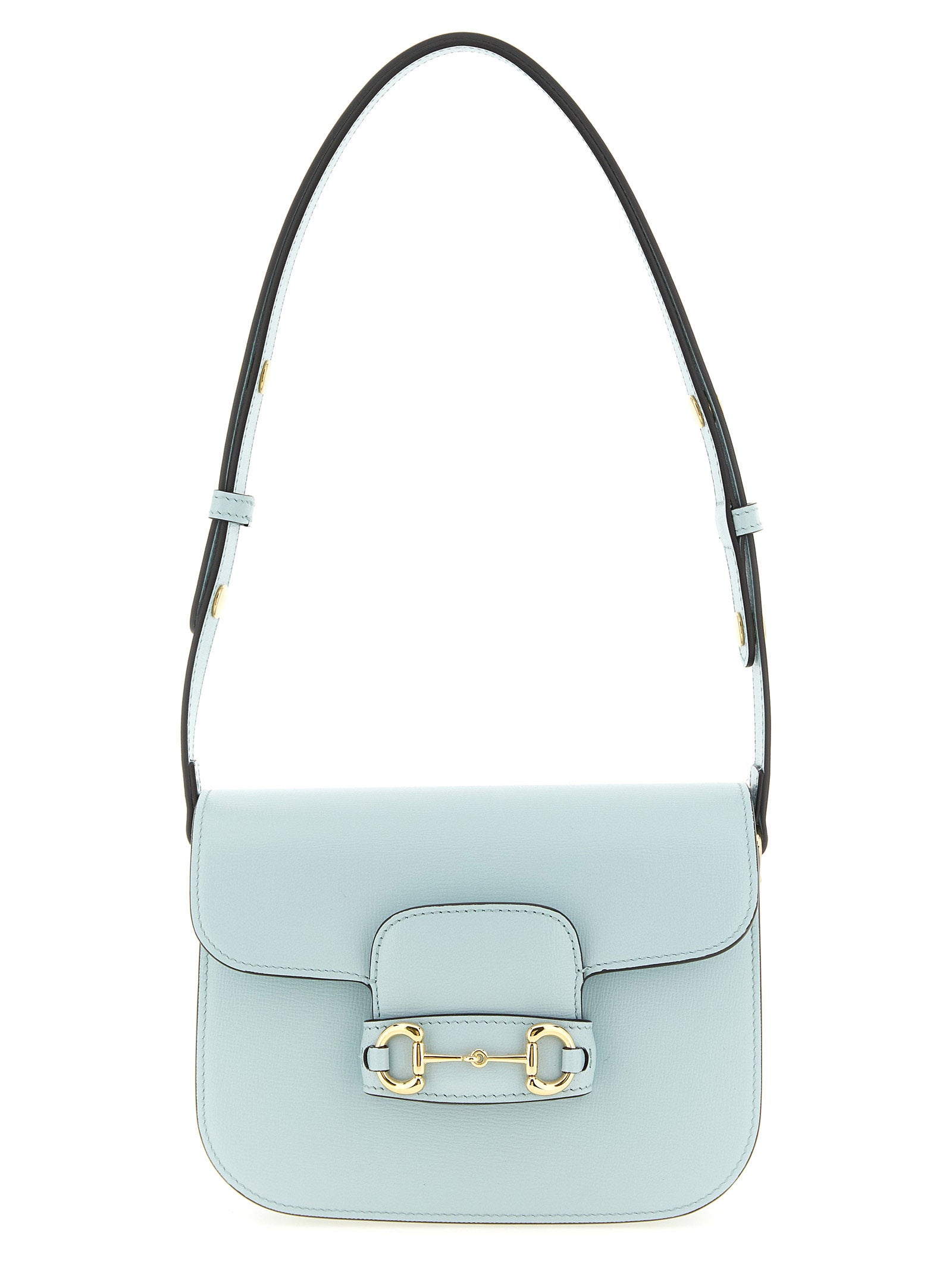 Blue Calfskin Shoulder Bag