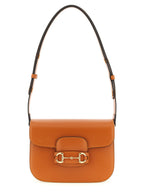 Orange Calfskin Shoulder Bag