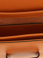 Orange Calfskin Shoulder Bag