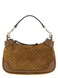 Brown Calfskin Shoulder Bag