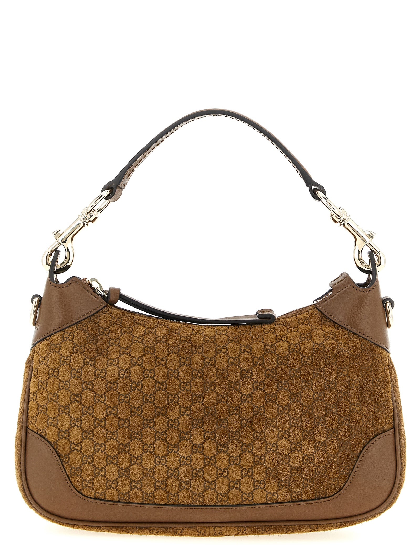 Brown Calfskin Shoulder Bag