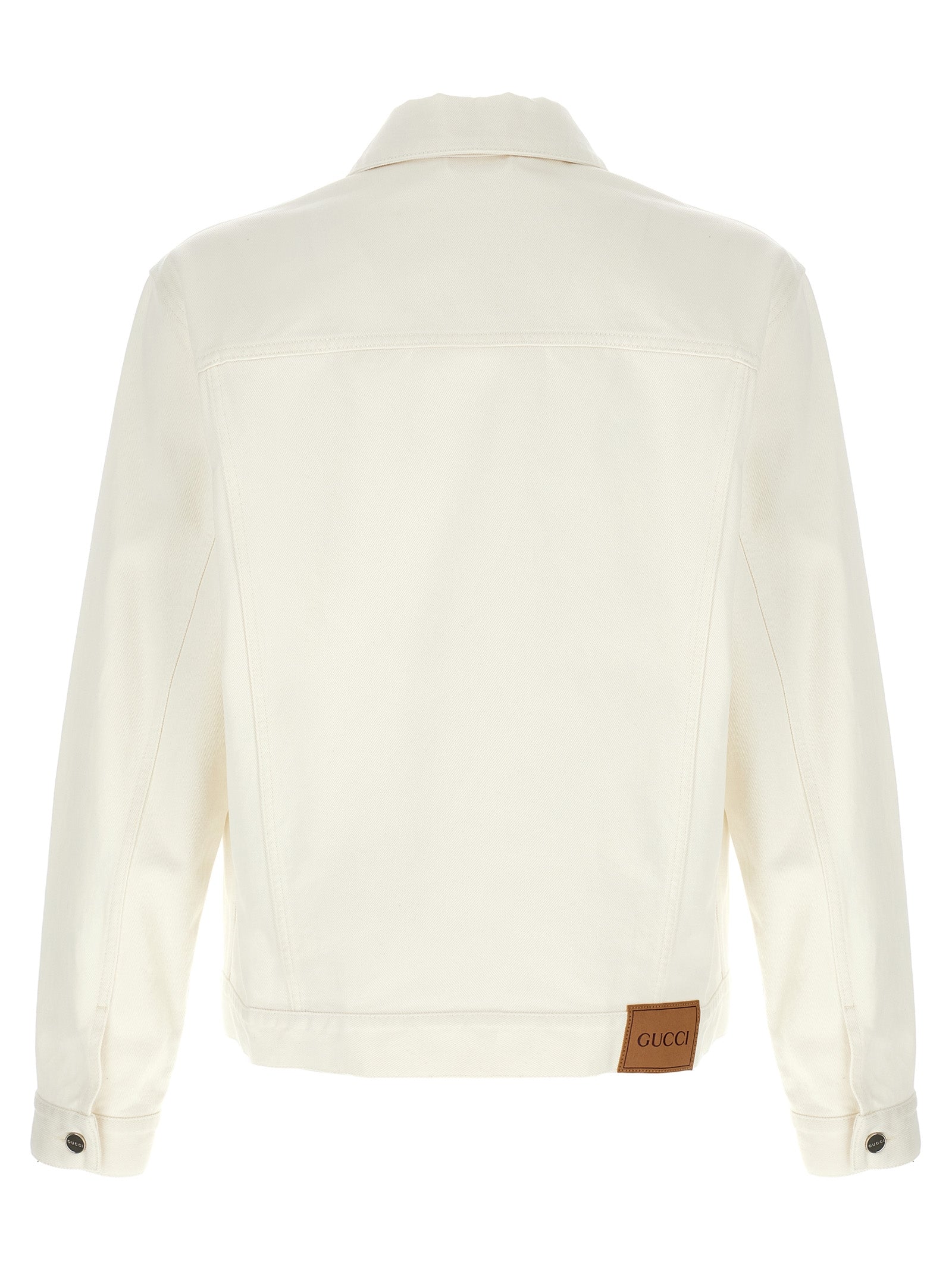 White Cotton Denim Jacket