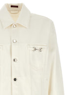 White Cotton Denim Jacket