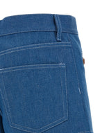 Blue Cotton Bermuda Shorts