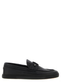 Black Calfskin Slip-On Loafers