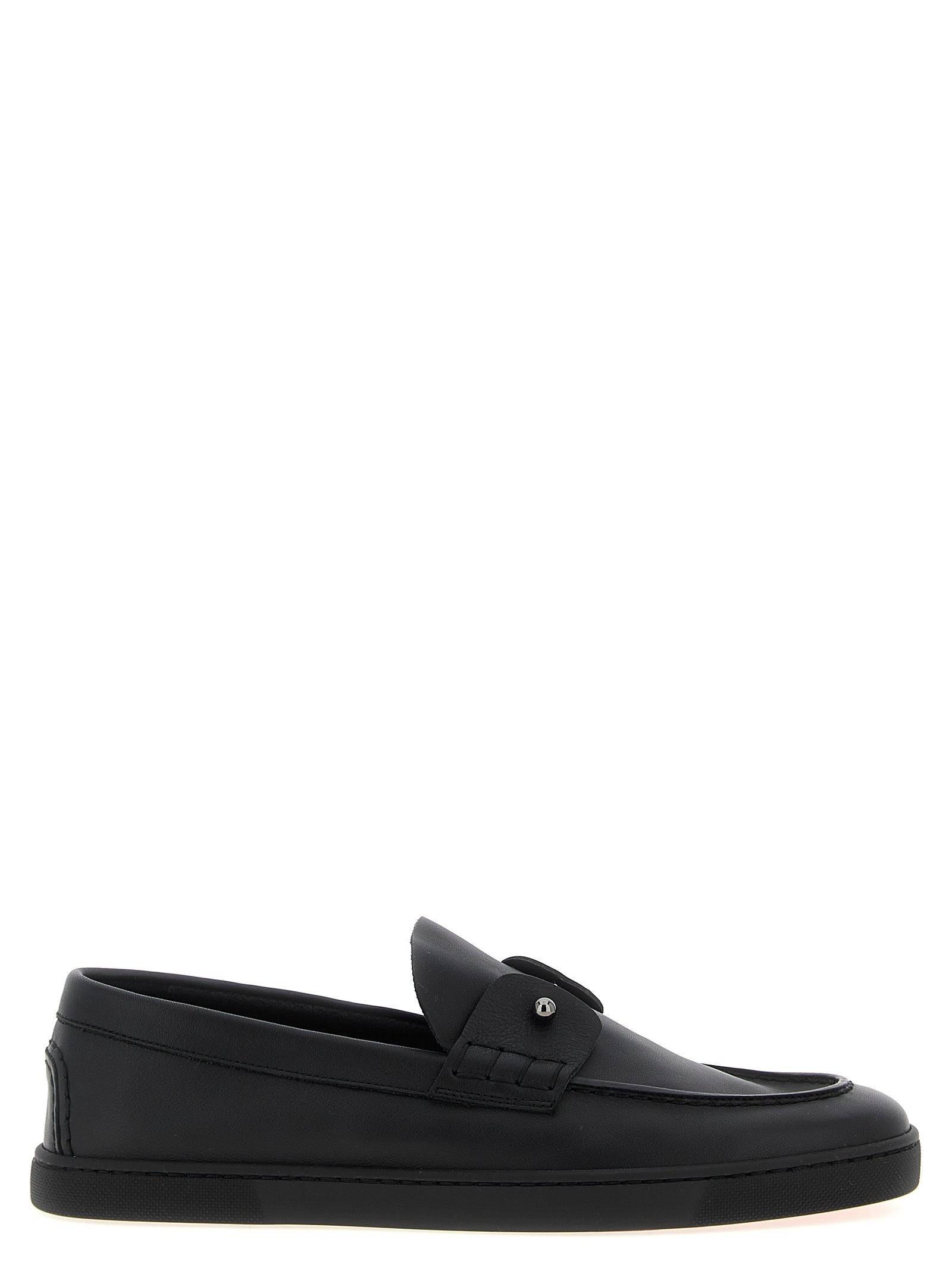 Black Calfskin Slip-On Loafers