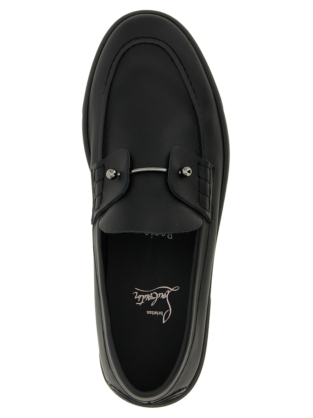 Black Calfskin Slip-On Loafers