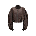 Brown Calf Leather Bos Taurus Bomber