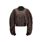 Brown Calf Leather Bos Taurus Bomber