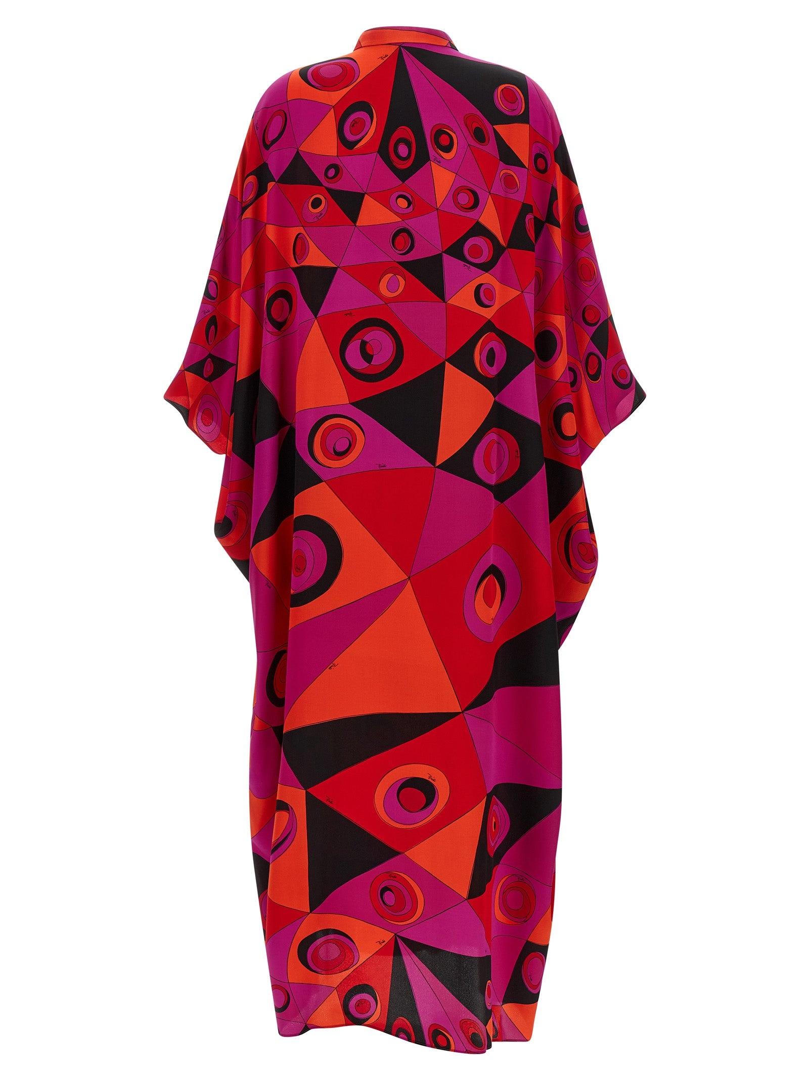 Fuchsia Silk Long Dress