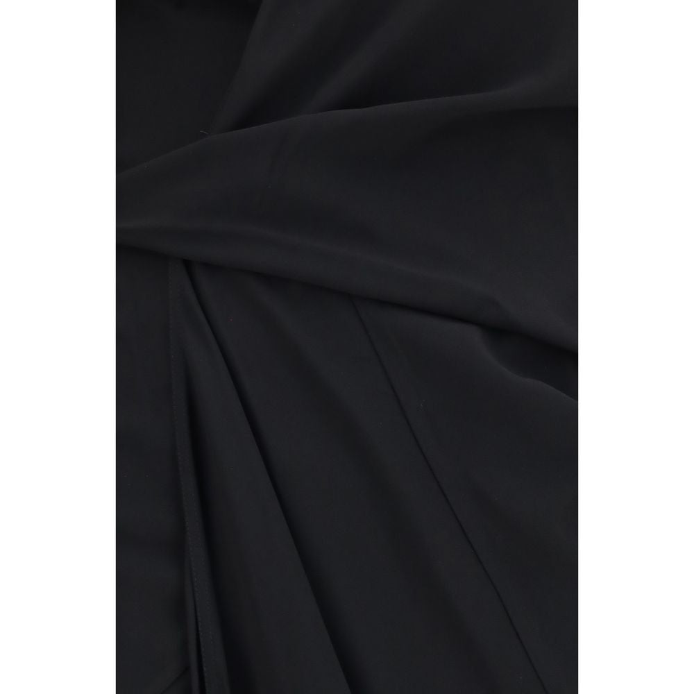 Black Viscose Casual Dress