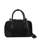 Black Fabric Handbag
