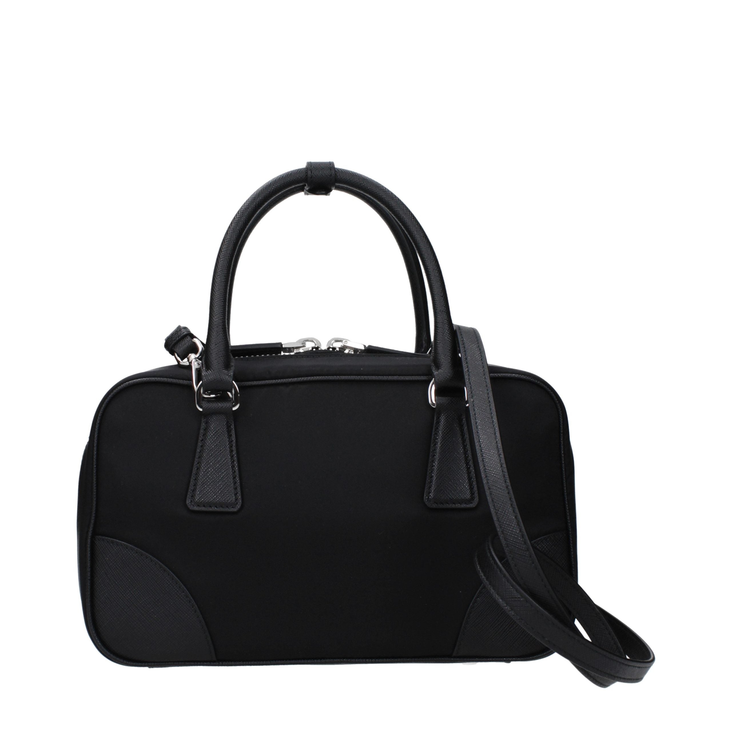Black Fabric Handbag