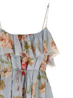 Multicolor Silk Long Dress