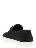 Black Calfskin Slip-On Loafers