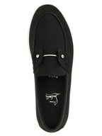 Black Calfskin Slip-On Loafers