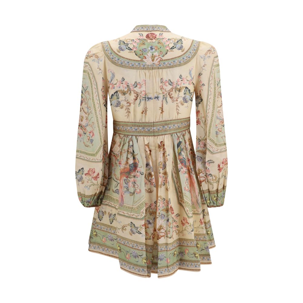 Multicolor Linen Casual Dress