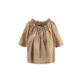 Beige Cotton Shortsleeve Shirt