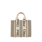 Brown Linen Handbag