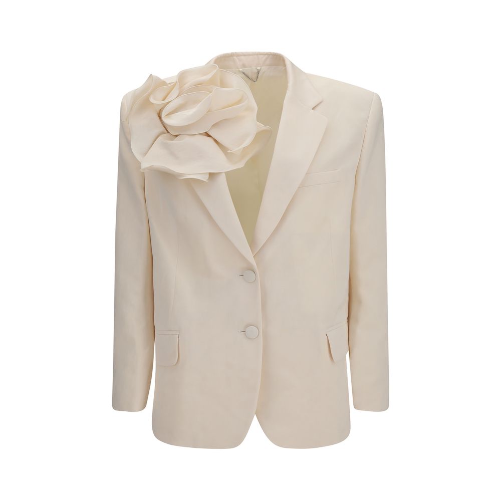 Beige Cotton Blazer