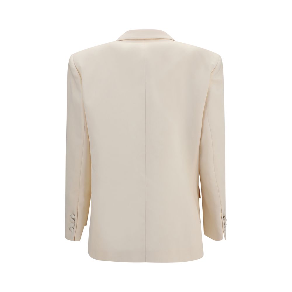 Beige Cotton Blazer