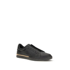 Black Calf Leather Bos Taurus Sneakers