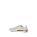 White Calf Leather Bos Taurus Low Top Sneakers