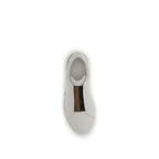 White Calf Leather Bos Taurus Low Top Sneakers