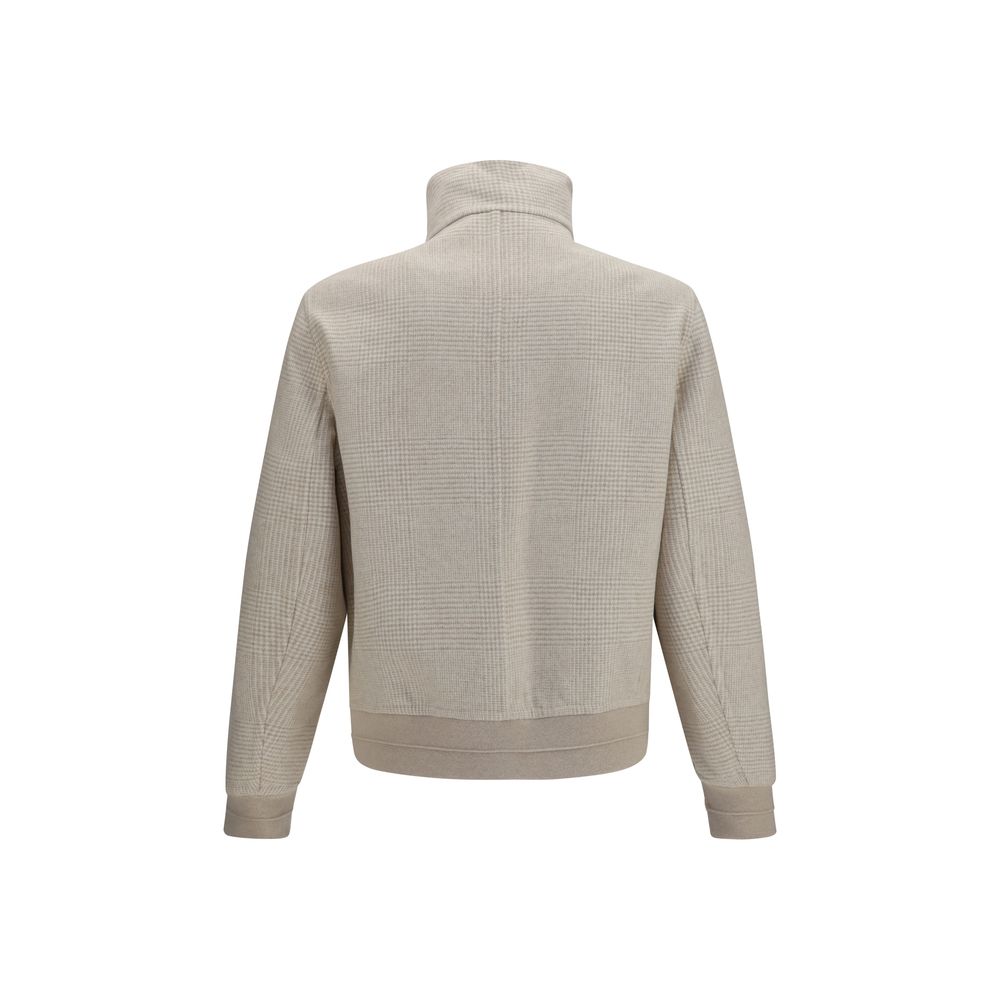 Beige Cashmere Full-Length Jacket