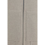 Beige Cashmere Full-Length Jacket