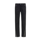 Black Wool Oves Aries Straight-Leg Jeans