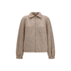 Beige Wool Oves Aries Bomber