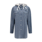 Blue Cotton Pattern Shirt