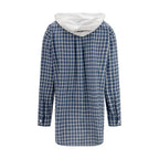 Blue Cotton Pattern Shirt