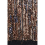 Brown Mohair Full-Length Jacket